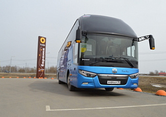 Междугородный автобус  Zhong Tong 6127 Sky Blue 53 места