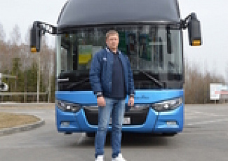 Междугородный автобус  Zhong Tong 6127 Sky Blue 53 места
