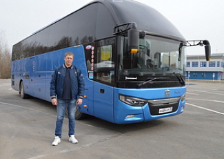 Междугородный автобус  Zhong Tong 6127 Sky Blue 53 места
